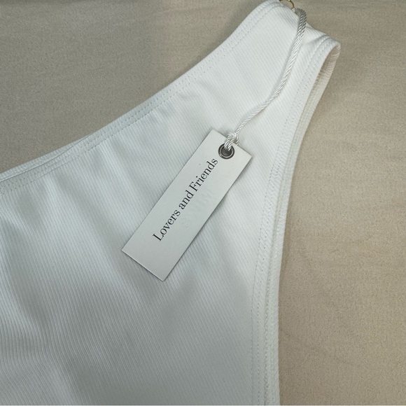 Lovers and Friends BRISTOL HIGH WAIST BOTTOM in White Size XL - Picture 6 of 8